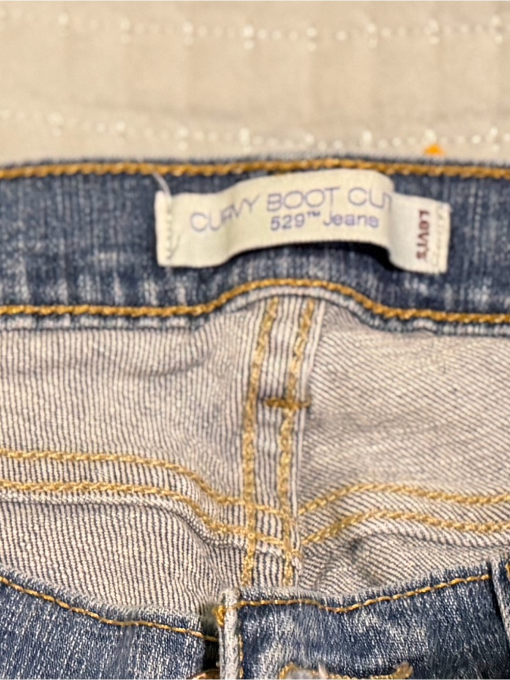 Levi's Boot Cut Jeans in Light Blue Denim
